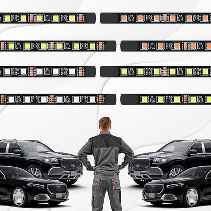 Interior Car Light,Car LED Ambient Lighting Strip Light Neon Interior Atmosphere Lights, 12V Cigarette Adapter Plug Auto Interior Under Dash Floor Ambient Night Light Decorative Lamp (Blue)