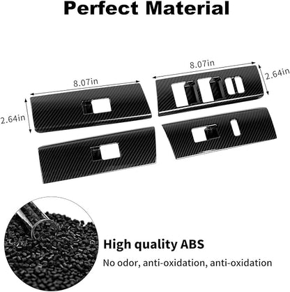 JWWY Interior Trim Kit Auto Interior Dress-Up Kit Decor Set Center Console Gear Shift Dashboard Panel Cover Trim for 2010-2019 Toyota 4runner Interior Accessories, ABS Carbon Fiber 28pcs
