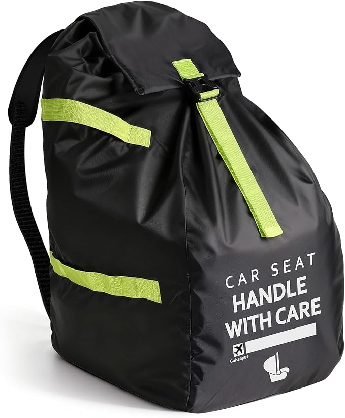 Upgrade Car Seat Travel Bag for Airplane: Car Seat Bags with Shoulder Handle for Air Travel Fit All Car Seats, Infant Carriers & Booster Seats, Carseat Cover Fit Doona Graco, Travel Essentials