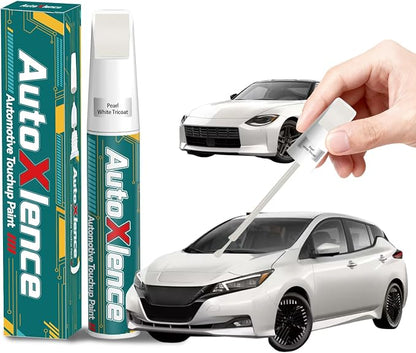 Pearl White Tricoat(QAB) Touch Up Paint Compatible with Nissan Car Paint Pen Scratch Repair Automotive Scratch Remover Fix Exact Color Match