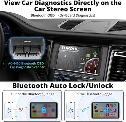 Portable AI Box CarPlay -2025 Upgrade Wireless CarPlay Adapter Compatible with YouTube, Plug & Play Smart AI Box Support DriveChat, Dual Bluetooth, Dual Wi-Fi, Max 128GB TF Card