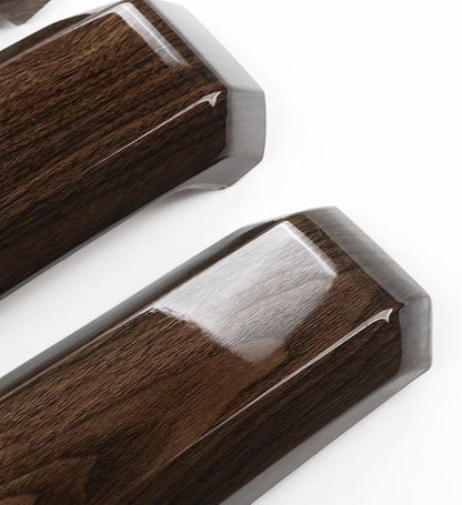 Voodonala Wood Grain Inner Door Handle Covers Trim for Ford F150 2015 2016 2017 2018 2019 2020 (ABS,4Pcs/Set)