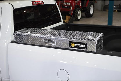 Northern Tool Side-Mount Truck Tool Box - Aluminum, Diamond Plate, Pull Handle Latch, 48in. x 11.5in. x 11in. Model Number 36012757