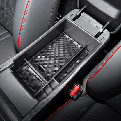 Center Console Organizer Compatible with Hyundai Sonata 2020 2021 2022 2023 Accessories, Sonata N-Line/Limited Insert Tray Secondary Storage Armrest Box ABS Black