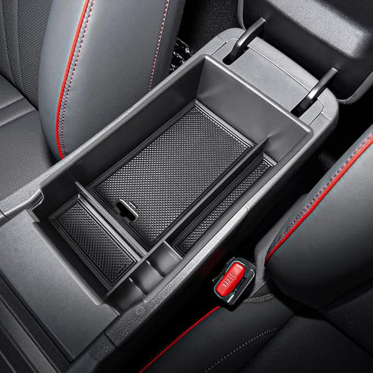 Center Console Organizer Compatible with Hyundai Sonata 2020 2021 2022 2023 Accessories, Sonata N-Line/Limited Insert Tray Secondary Storage Armrest Box ABS Black