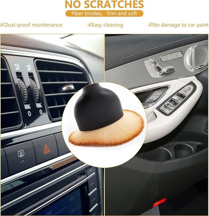 2PCS Car Interior Dust Sweeping Soft Brush, Automotive Interior Dusting Brush, Car Detailing Interior Cleaning Brush Ideal for Interior, Exterior, Dashboard, Air Vents, Soft Bristles