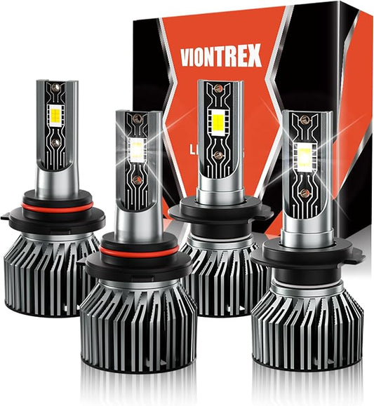 High Low Beam Fog Light Bulbs Set Fit for Subaru Outback 2005 2006 2007 2008 2009 2010 2011 2012 2013 2014 Car Driving Light Bulb,6500K White Car Lamp Bulb Kit,Plug and Play,IP68 4-Pack