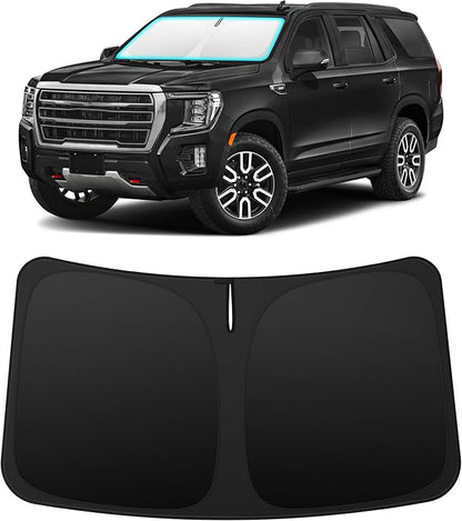 INSAUTO Custom Fit Windshield Sun Shade Accessories for GMC Yukon/Yukon XL 2021-2026, Foldable Front Window Sunshade, UV & Heat Reflector, Keeps Interior Cool, Includes Storage Bag