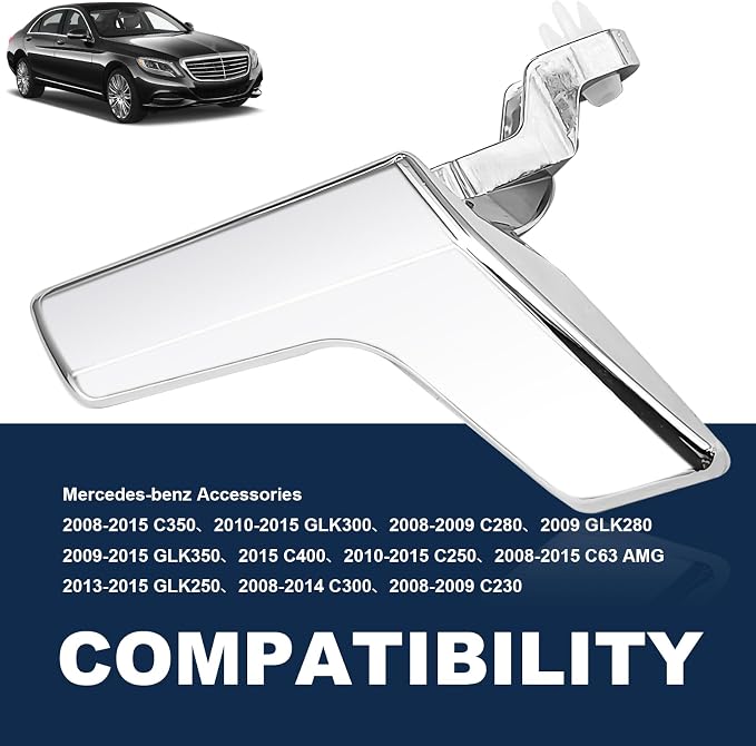 Front or Rear Driver Side Interior Door Handle Repair Kit Compatible with Benz GLK250 X204 C280 GLK280 W204 C63 GLK300 C300 C250 GLK350 C230 Replace# 2047201171 2047201763