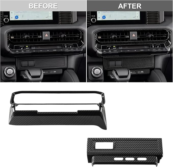 Interior Trim for for Toyota Land Cruiser 2024 2025 2026 Carbon Fiber Gear Shift Panel Cover Kit