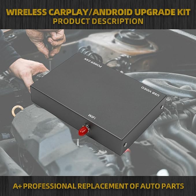 Dasbecan Wireless Carplay Android Auto Adapter Retrofit Kit Decoder Compatible with Toyota Entune2.0 Touch2 2014-2019 Fit for Tundra Highlander RAV4 Tacoma Camry Corolla Avalon Prius CH-R Sienna
