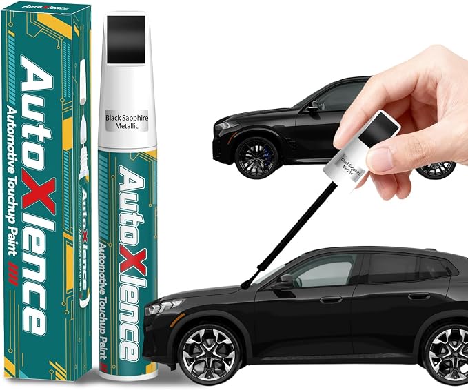 Black Sapphire Metallic(475) Touch Up Paint Compatible with BMW Car Paint Pen Scratch Repair Automotive Scratch Remover Fix Exact Color Match