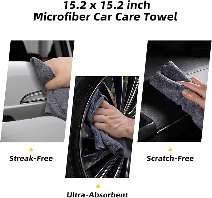 Professional Car Interior Detailing Kit - Scratch-Free Brushes, Vent Cleaner & Gel for Deep Clean | 10-Piece Set to Clean Leather Dashboard AC Vents (SUV Truck Car)