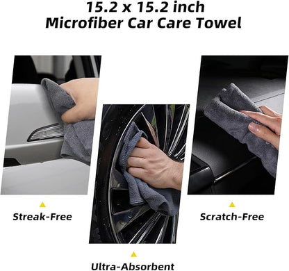 Professional Car Interior Detailing Kit - Scratch-Free Brushes, Vent Cleaner & Gel for Deep Clean | 10-Piece Set to Clean Leather Dashboard AC Vents (SUV Truck Car)