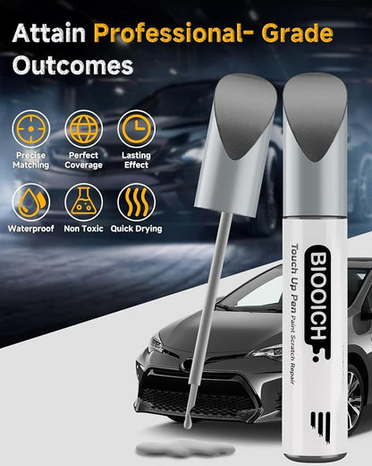 Touch Up Paint Pen Exact Color Match Car Chip and Scratch Repair (for Toyota, Magnetic Gray Metallic(1G3))