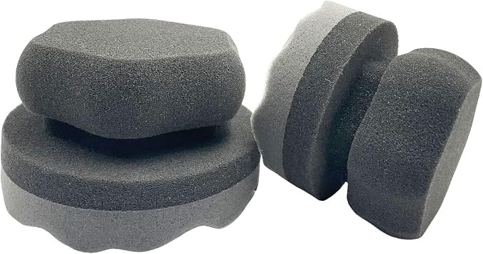 2PCS Tire Shine Applicator Tire Shine Car Detailing Pad Car Detailing Foam Sponge Tool Tire Cleaner Tire Shine Brush Car Cleaning Supplies for No Slip Tire