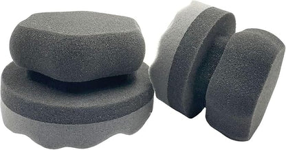 2PCS Tire Shine Applicator Tire Shine Car Detailing Pad Car Detailing Foam Sponge Tool Tire Cleaner Tire Shine Brush Car Cleaning Supplies for No Slip Tire