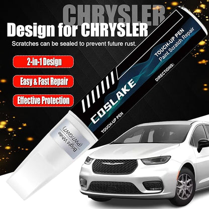 Car Touch Up Paint(Silver Mist(PSE/SSE)) for Chrysler, Car Paint Scratch Repair Kit, Quick & Easy Solution to Repair, Scratch Remover Pen with 2PCS Disposable Micro Applicators