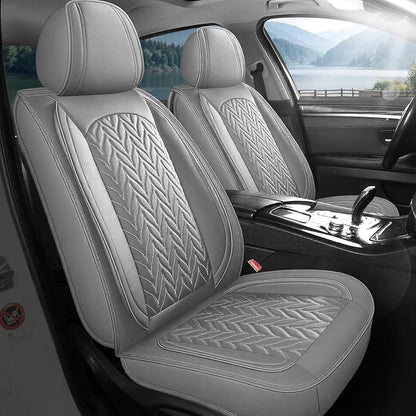 SCITOO Seat Covers,Universal Car Seat Covers Full Setwater-resistant Automotive Seat Covers Vehicle Seat Covers Car Seatshelteror Seat Covers Set for Cars SUV Pick-up Truck Sedan (Full Set, Gray)