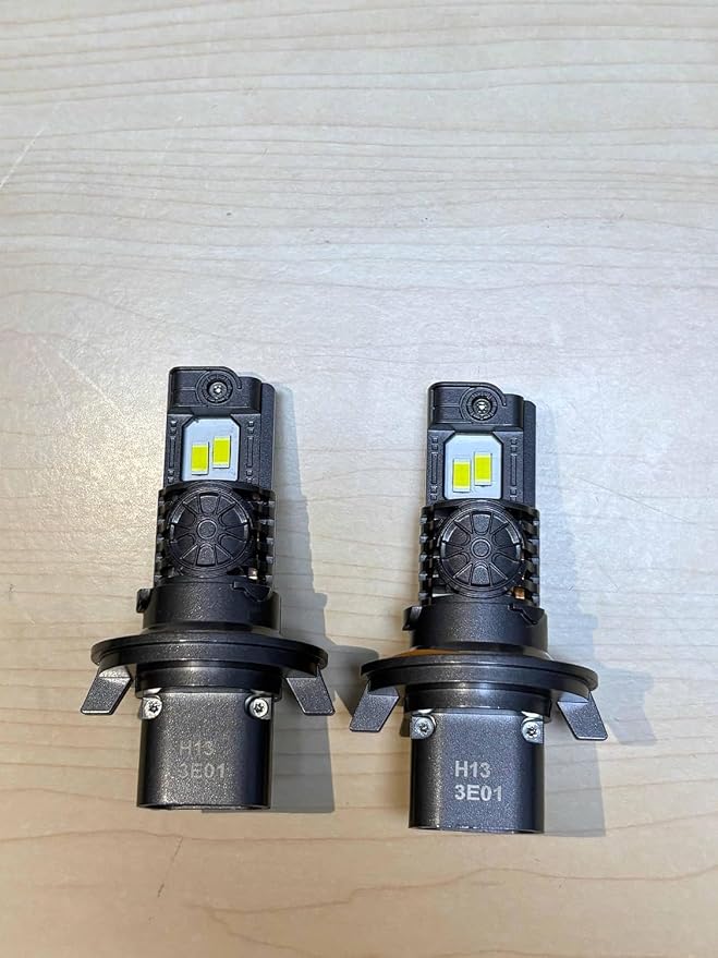 Termitor Upgraded 9008/H13 Light Bulbs,100,000LM 15X Brightness,6500K Cool White, Off-Road Use Only, 85K+ Hours Service Life, True 1:1 OEM Size, IP68, Plug N Play, Tail Light Assemblies, Pack of 2