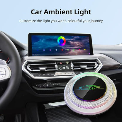 LEXXSON 8G+128G Car Video Box for BMW/Porsche/BYD/Audi/Ford, Android 13 Wireless Ai Box Carplay with Dual WiFi/GPS/Split Screen/HDMI Output