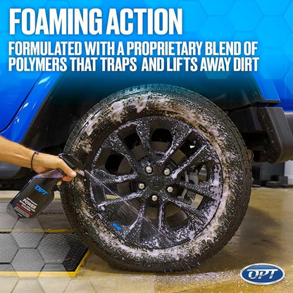 Optimum Power Wheel and Tire Cleaner - Acid-Free, Wheel Cleaning Spray Formula - Safe on All Wheel and Tire Types (1 Gallon)