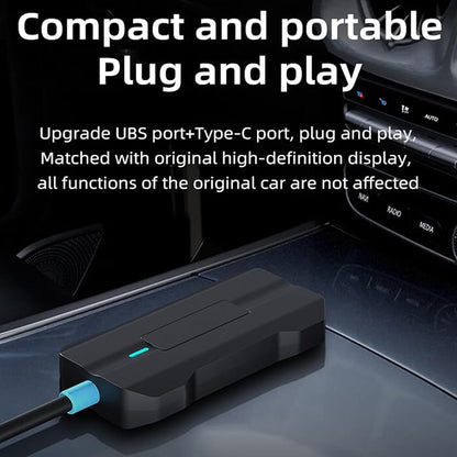 LICAEVEY Wireless Android Auto Adapter, 2 in 1 Converter, Bluetooth 5.2 Plug and Play Auto Connect for Wired Android Auto Cars