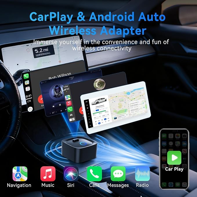 Wireless Carplay Adapter for ROX 01 2023 2024 2025, Effortlessly Convert Wired to Wireless CarPlay, Auto Adapter Car Play Dongle Accessories