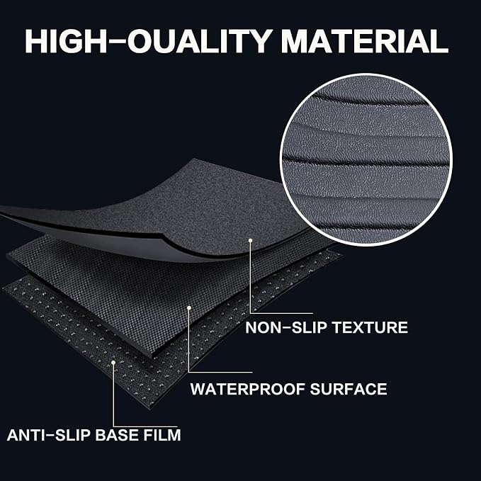 Floor Mats for 2015-2019 Ford Explorer Bench Seating (No Fit Bucket Seating),All-Weather TPE Rubber Floor Mats Fits 1st & 2nd & Row,Anti-Slip Floor Liners Full Set Automobile mats Accessories Black
