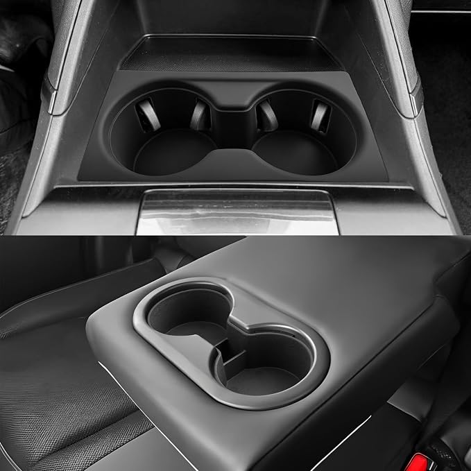 CDEFG 2Pcs for 2026 Mazda CX5 Center Console Organizer for 2026 Mazda CX-5 Accessories Silicone Front & Rear Cup Holder Insert