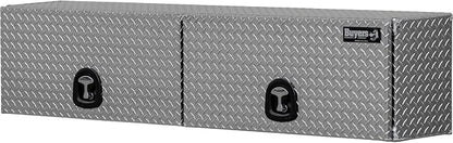 Buyers Products 1701351 Topsider Truck Tool Box, 16x13x72 Inch Diamond Tread Aluminum, Dual Flip-Up Doors, Locking Compression Latches, Weather Resistant, No-Drill Mount, Made in USA