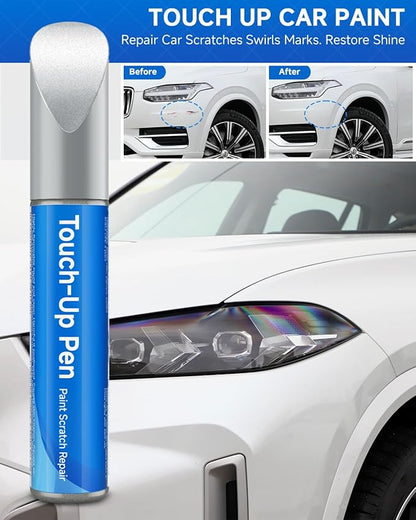 614 Ice White Touch Up Paint Compatible with Volvo Exact Match Touch Up Paint Car Scratch Repair