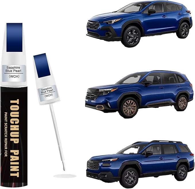 Sapphire Blue Pearl(WCH) Car Paint Touch Up Pen Compatible with SUBARU, 2-In-1 Color Accurate Touch Up Car Scratch Repair Paint Match SUBARU Series Automotive Scratch Remover for Nicks & Chips Repair
