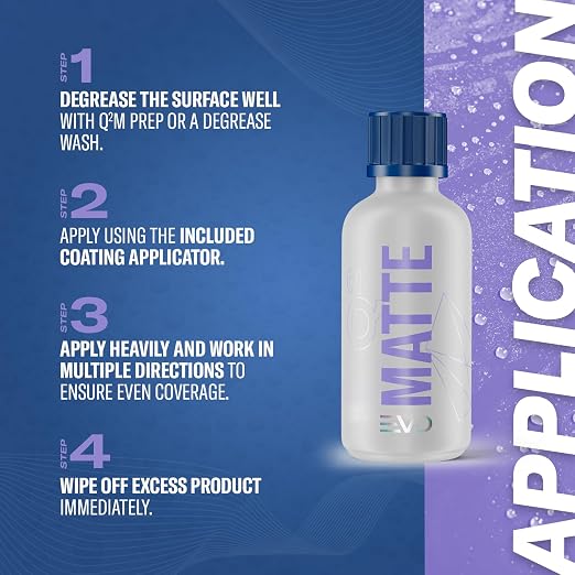 Gyeon Matte EVO Light Kit Ceramic Coating for Matte and Satin finishes Hydrophobic Paint sealant UV Chemical Protection enhances Color Depth Without Gloss adds Lasting Protection