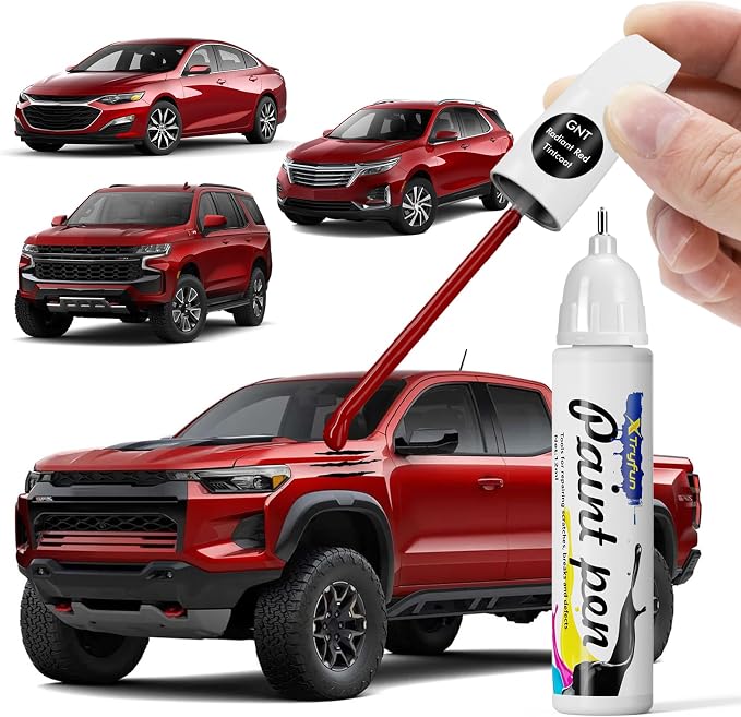 GNT/WA170H Radiant Red Touch Up Paint Compatible with Chevrolet, DIY Car Paint Scratch Repair, Quick & Easy Fix Automotive Scratch Repair for Chevy Silverado/Equinox/Malibu/Tahoe