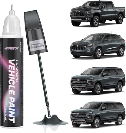 GBD/WA229K Cypress Gray Touch Up Paint for Chevrolet, Car Scratch Repair Paint Kit with 2 in 1 Brush and Pen Nip, Exact-Match & Quick Drying Design for Chips and Nicks