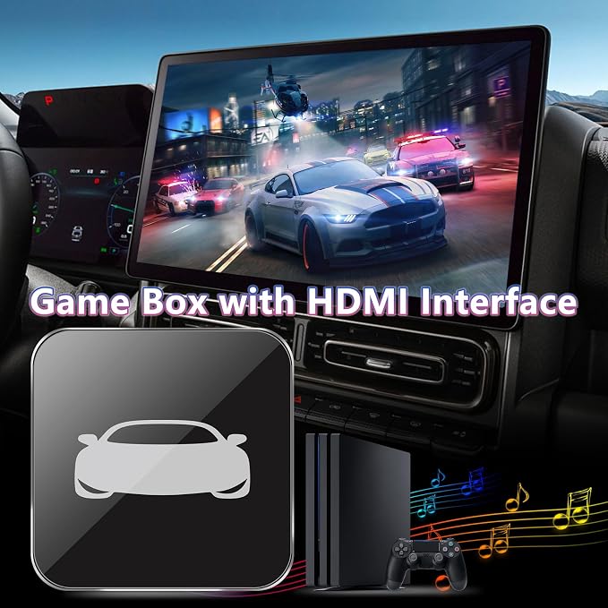 Car TV Adapter Wireless CarPlay, HDMI to USB Converter, Support Fire TV Stick, Game Consoles, Carplay HDMI Adapter Only for Wired CarPlay Cars (Model Year: 2015 to 2025)