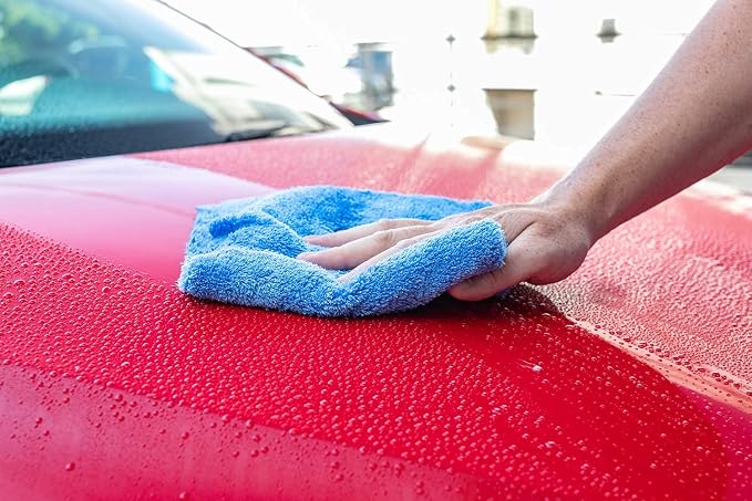 The Rag Company - Eagle Edgeless 500 (3-Pack) Professional Korean 70/30 Blend Super Plush Microfiber Detailing Towels, 500GSM, 16in x 24in, Ice Grey