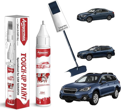 H1Q Twilight Blue Metallic Car Touch Up Paint for Subaru, Color Accurate Two-In-One Car Paint Scratch Repair Pen, Professional Scratch Remover for Vehicles Chips and Nicks Scuff
