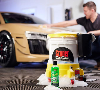 Stoner Car Care 91604-6PK 16-Ounce Mother of All Bubbles M.O.A.B. High Foaming Car Wash for Foam Cannons, Foam Guns, Bucket Washes Safe on Car Wax and Sealant Coatings, Green Apple Scent, Pack of 6