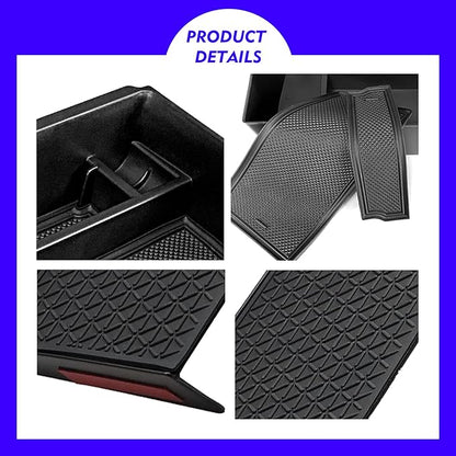 2PCS 2024 2025 2026 Honda CR-V CRV Hybrid Accessories Center Console Organizer Tray for 2025 2024 2023 Honda CR-V (Hybrid) Console Organizer 2024 CRV Console Armrest Tray 2025 CR-V Storage Box