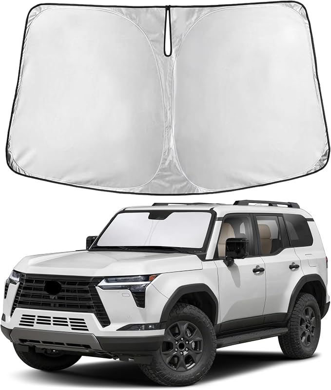 EcoNour Windshield Sunshade Compatible for Lexus GX550 2024 2025, Sun Visor for Front Windshield & Window Sun Shade Cover, UV Heat Blocker & Protector, Car Accessories