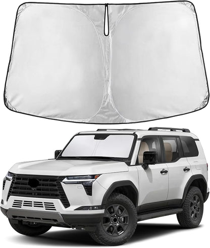 EcoNour Windshield Sunshade Compatible for Lexus GX550 2024 2025, Sun Visor for Front Windshield & Window Sun Shade Cover, UV Heat Blocker & Protector, Car Accessories