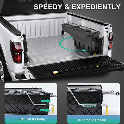 Left Driver Side Right Passenger Side Truck Bed Tool Box Compatible For Chevrolet Silverado 1500 2007-2018, For Chevrolet Silverado 1500 LD 2019