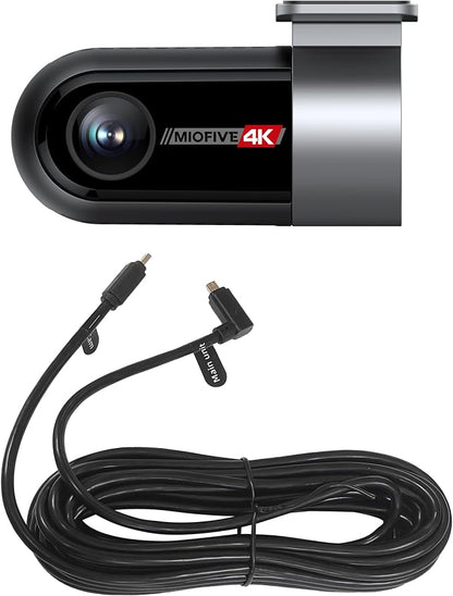 Miofive in-Car Rear Camera for Miofive S1/S1 Pro/S1 Ultra Series Dash Cam, 4K/2160P Backup Camera with Cable and 360° Rotation