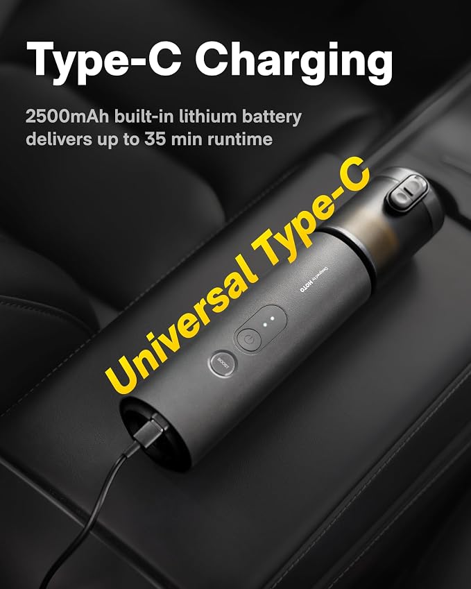 HOTO Handheld Car Vacuum Cleaner Cordless, 4-in-1 Portable Mini Vacuum with 20000Pa Strong Suction, Electric Compressed Air Duster Blower for Car, Desk, Keyboard, Home, Office