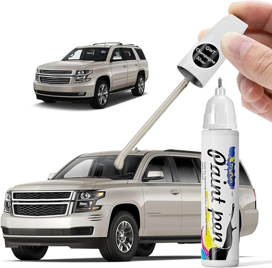 GWT/WA102V Champagne Silver Touch Up Paint Compatible with Chevrolet, DIY Car Paint Scratch Repair, Automotive Paints, Quick & Easy Fix Scratch Repair for Chevy Equinox/Malibu/Trax/Tahoe/Cruze