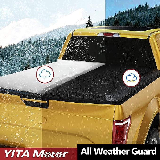 YITAMOTOR Soft Roll Up Truck Bed Tonneau Cover Compatible with 2005-2026 Nissan Frontier(NO México), Fleetside 5 ft Bed
