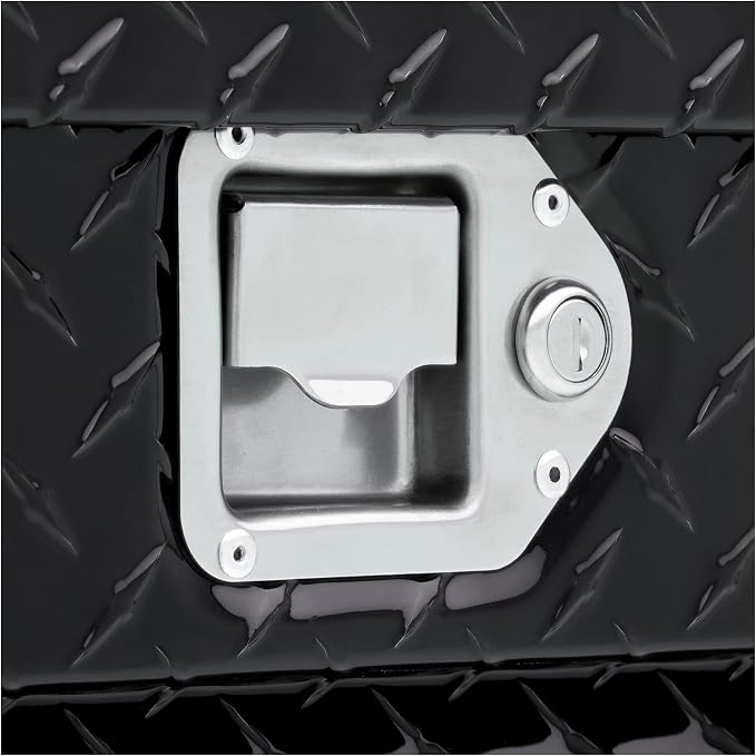 UWS EC10322 63-Inch Gloss Black Heavy-Wall Aluminum Truck Tool Box, RigidCore Lid