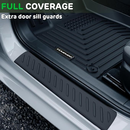 Floor Mats for 2024 2025 2026 Chevrolet Trax Upgrade Trunk Mat with Backrest Mat All Weather Floor Liners TPE Rubber Cargo Liner Fit for 2026 Chevy Trax Anti-Slip Full Set Automobile Mats Accessories